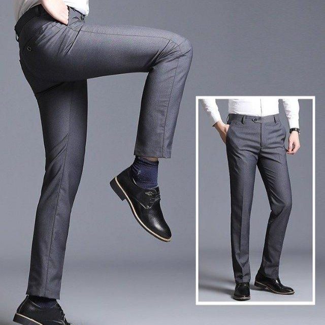men’s slim fit dress trousers